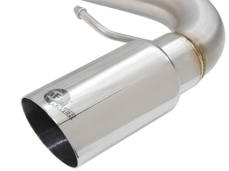 aFe MACHForce XP SS-304 Polish Tip 3.0in-2.5in Dia Cat Back Exhaust 11-13 BMW 335i (E90/E92) 3.0L 49-36328-P