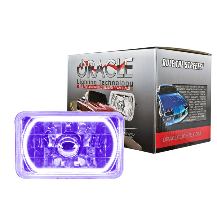 Oracle Pre-Installed Lights 4x6 IN. Sealed Beam UV/Purple Halo SEE WARRANTY 6909-007