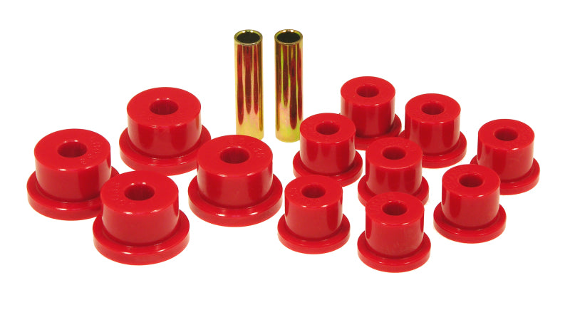 Prothane 85-88 Suzuki Samurai Spring & Shackle Bushings (OEM Shackles) Red 17-1001