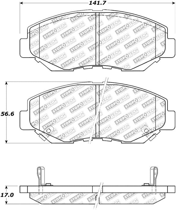 StopTech Street Select Brake Pads Front 305.0914