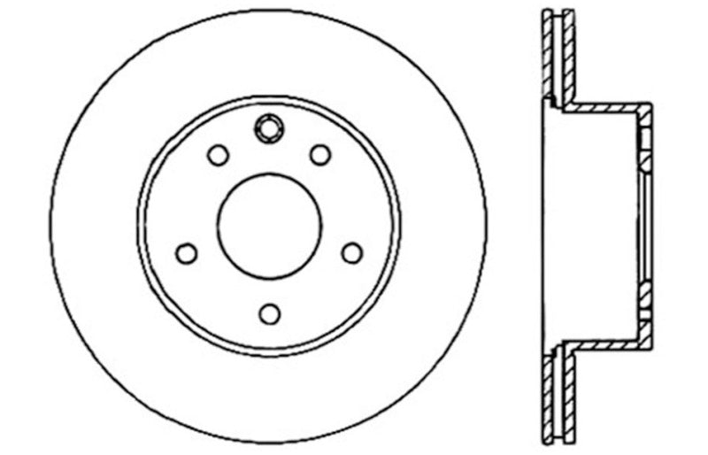 StopTech 06-07 350Z / 05-07 G35 / 06-07 G35X SportStop Slotted & Drilled Rear Right Rotor 127.42088R