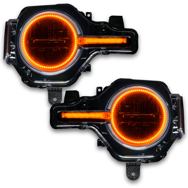 Oracle 21-22 Fits Ford Bronco Headlight Halo Kit W/DRL Bar Base Headlights -W/No Cntrl See Warranty 1471-334