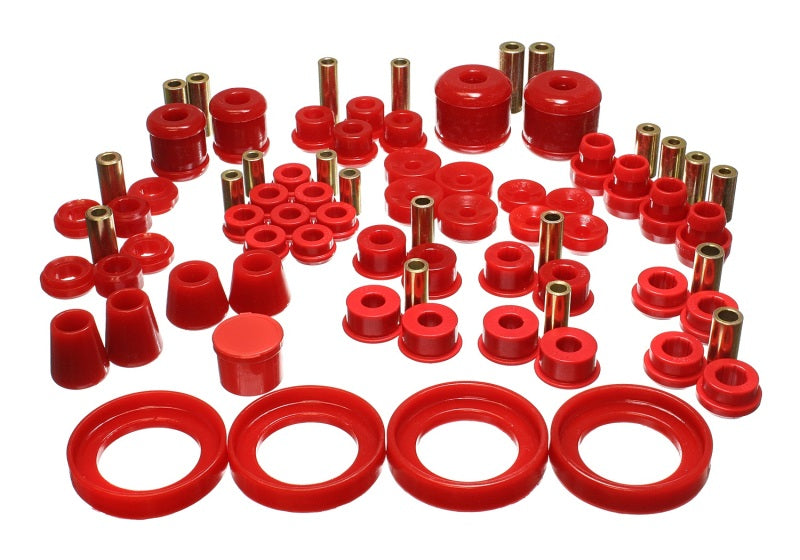 Energy Suspension 97-01 Honda Prelude (Type SH only) Red Hyper-Flex Master Bushing Set 16.18113R