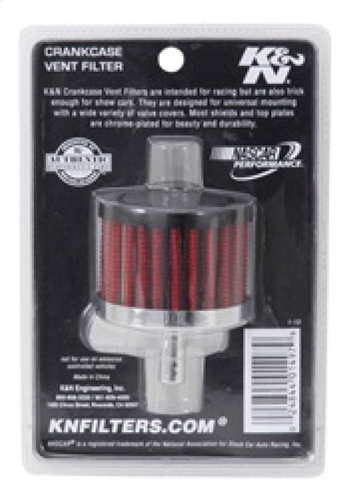 K&N Vent Air Filter/ Breather: High Performance, Premium, Washable, Replacement Engine Filter: Filter Height: 1.5 In, Flange Length: 0.875 In, Shape: Breather, 62-1000