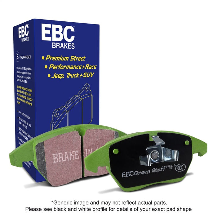 EBC 2020+ Cadillac CT4 Sport 2.0T Greenstuff Rear Brake Pads DP23116
