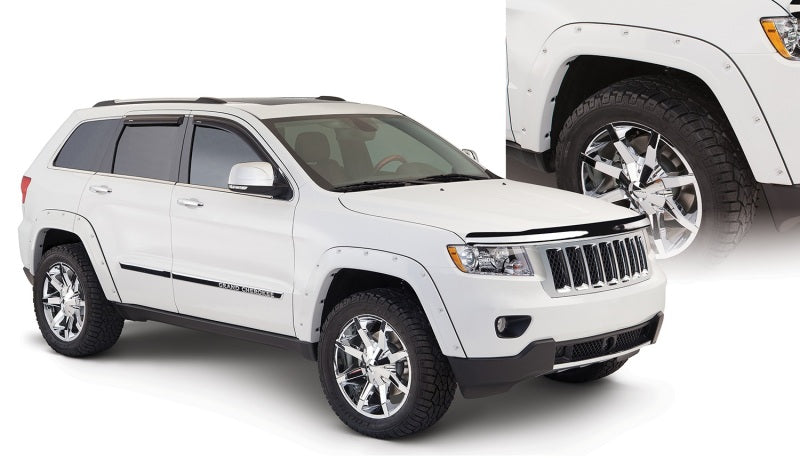 Bushwacker 11-18 compatible with Jeep Grand Cherokee Pocket Style Flares 4pc Does Not Fit SRT8 Black 10927-02