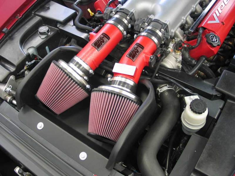 K&N 08 Compatible with Dodge Viper 8.4L-V10 Red Typhoon Short Ram Intake 69-2527TTR