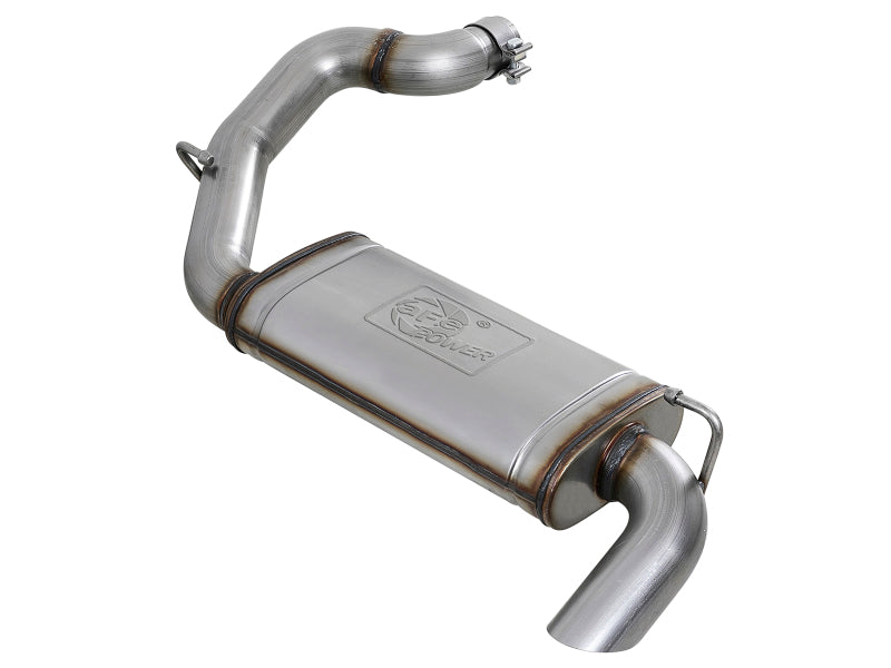 aFe MACH Force-Xp Hi-Tuck 3in 409 SS 18-20 compatible with Jeep Wrangler JL 2.0/3.6 Axle-Back Exhaust 49-48080