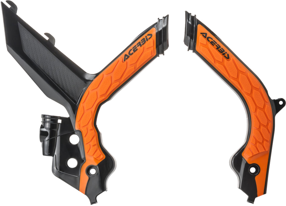 Acerbis X-Grip Frame Guard - Black/16 Orange (2783155229), One Size