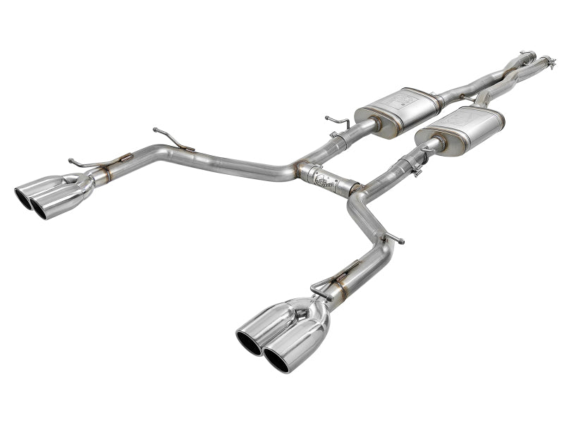 aFe MACH Force-Xp 2-1/2in 304 SS Cat-Back Exhaust 15-19 Compatible with Dodge Challenger V6-3.6L Polished Tip 49-32067-P