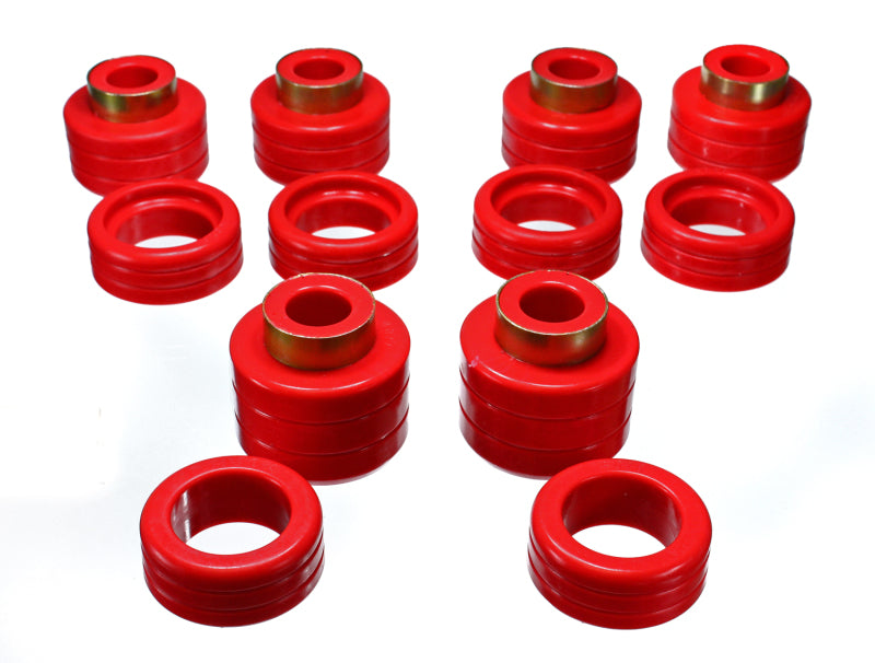 Energy Suspension Chevy Pickup 2&4Wd Body Mounts Red 3.4123R