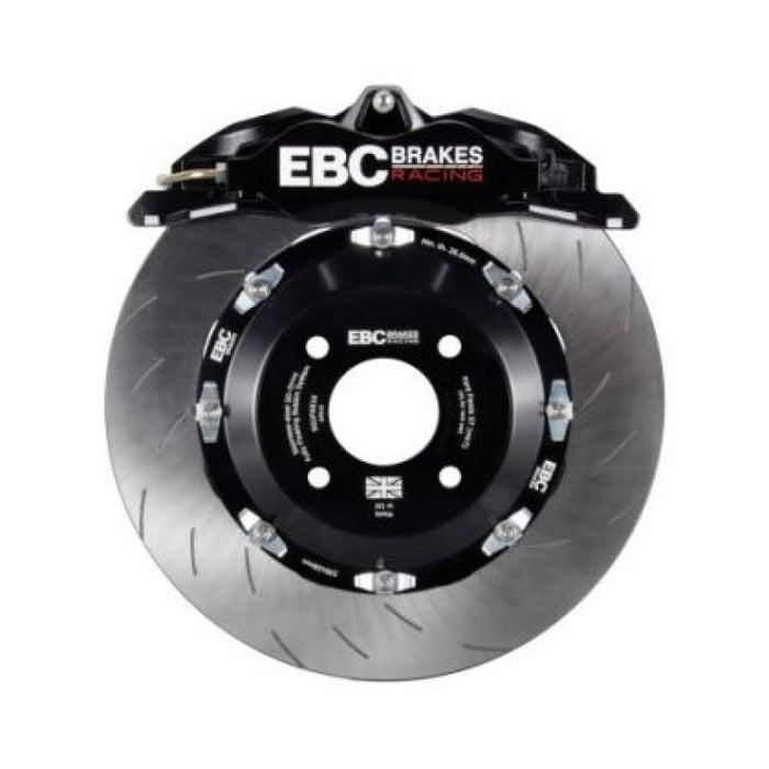 EBC Racing 12-17 Ford Fiesta ST (Mk7) Black Apollo-4 Calipers 330mm Rotors Front Big Brake Kit BBK007BLK-2