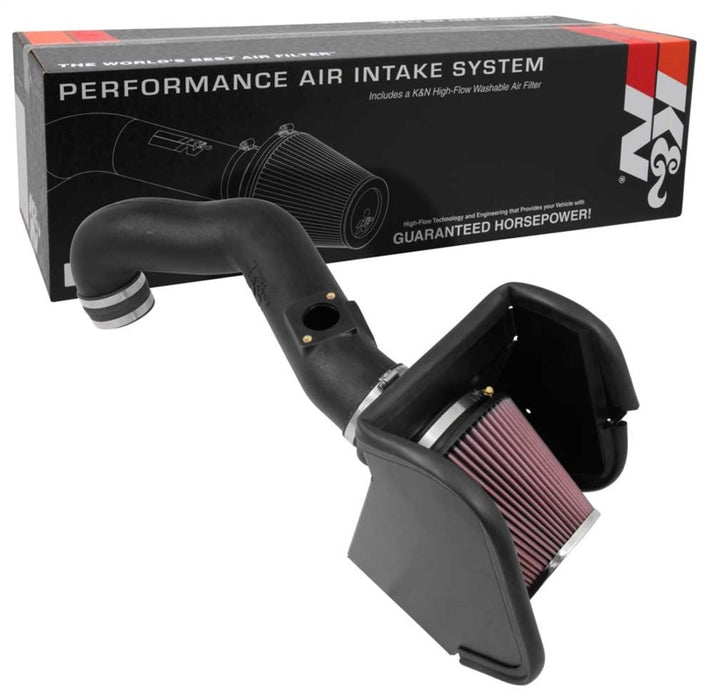 K&N 16-17 Compatible with Nissan Titan XD V8-5.0L DSL 63 Series Aircharger Performance Intake 63-6017