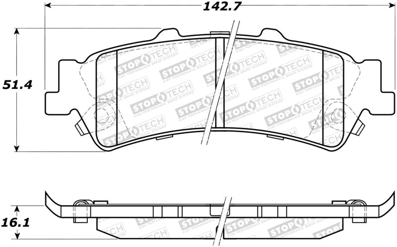 StopTech Street Brake Pads 308.07921