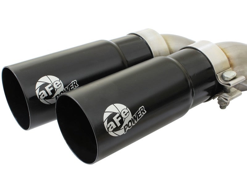 aFe Rebel Exhausts 3in SS Cat-Back 09-14 Ford F-150 4.6/5.0/5.4L w/ Black Tips 49-43080-B