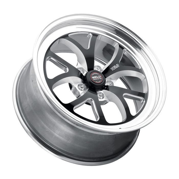 Weld S76 15x9.33 / 5x4.75 BP / 4.5in. BS Black Wheel (Low Pad) Non-Beadlock 76LB-509B45A