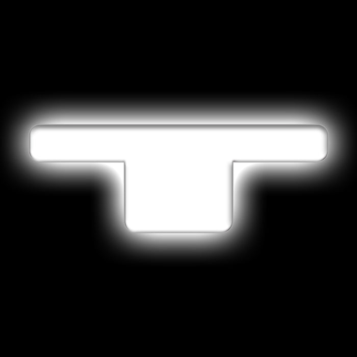 ORACLE Lighting Universal Illuminated LED Letter Badges Matte Wht Surface Finish T SEE WARRANTY 3140-T-001