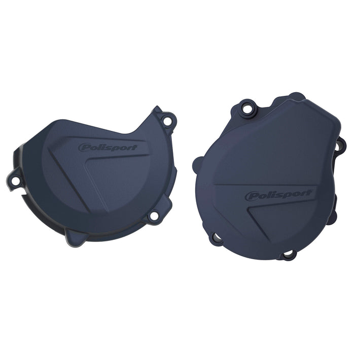 Polisport Clutch and Ignition Cover Protector Kit (Blue)- Compatible with KTM/Husqvarna