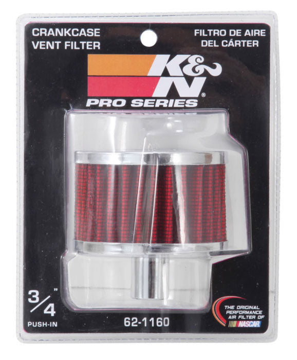 K&N Filter 3/4in Vent 3in Diameter 2in Height 62-1160