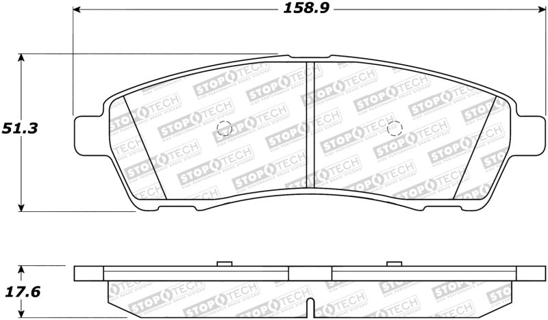 StopTech Street Brake Pads 308.0757