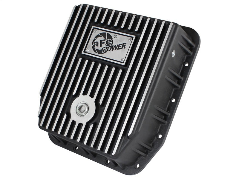 afe Transmission Pan (Black); Ford Trucks 94-08 AODE 46-70222