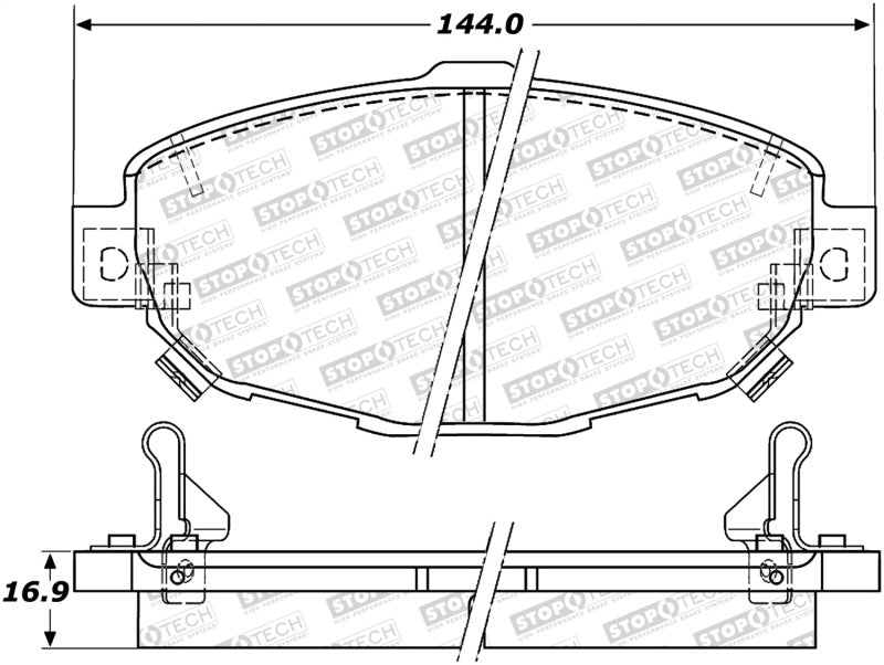 StopTech Street Brake Pads Front 308.0571