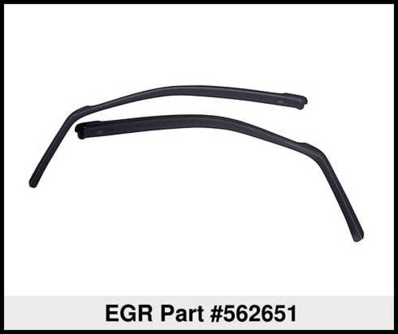 EGR 09+ Compatible with Dodge Ram Pickup Regular Cab In-Channel Window Visors Set of 2 (562651) 562651