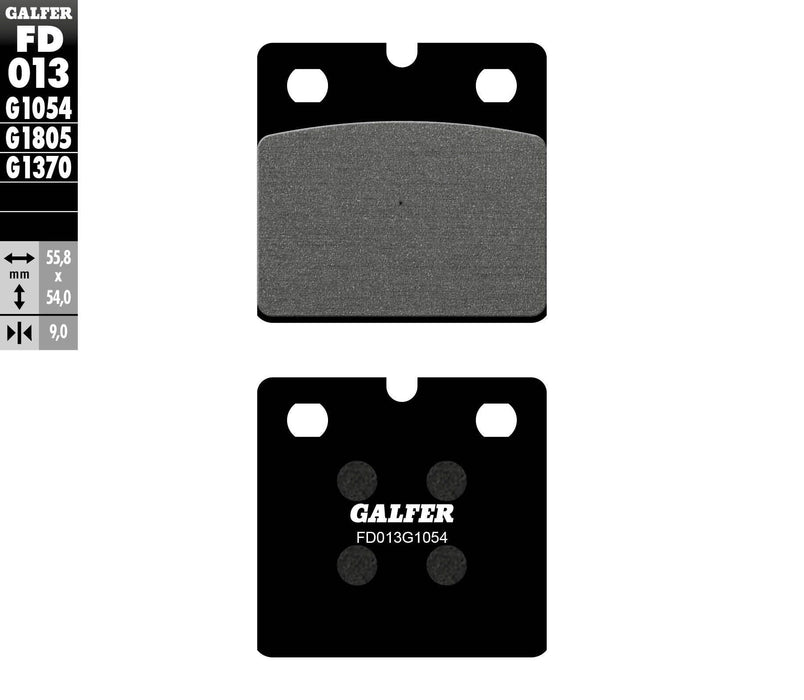 Galfer Semi-Metallic Brake Pads (Rear G1054) Compatible With 93-01 BMW R1100RS