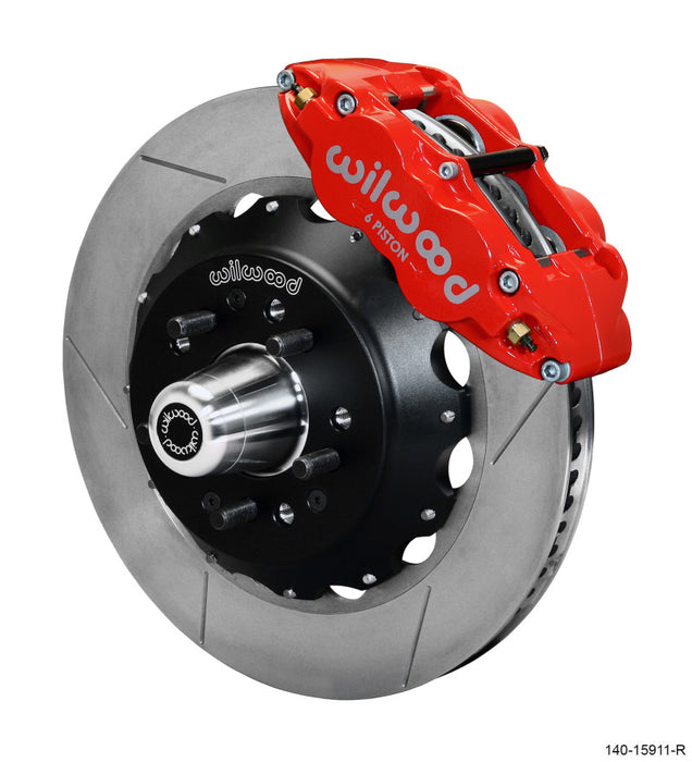 Wilwood Narrow Superlite 6R Front Big Brake Kit 14.00in GT competition Series Rotor Red 140-15911-R