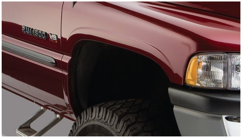 Bushwacker 94-01 Compatible with Dodge Ram 1500 Fleetside Pocket Style Flares 4pc 78.0/96.0in Bed Black 50908-02