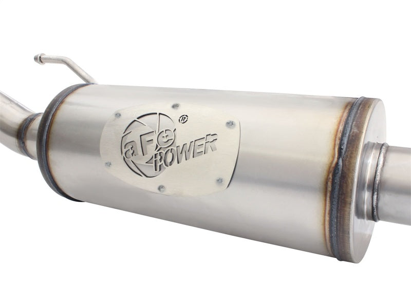 aFe MACHForce XP 2.5in SS-409 Cat-Back Exhaust 07-16 compatible with Jeep Wrangler (JK) V6-3.6L/3.8L (2-4 Door) 49-48055