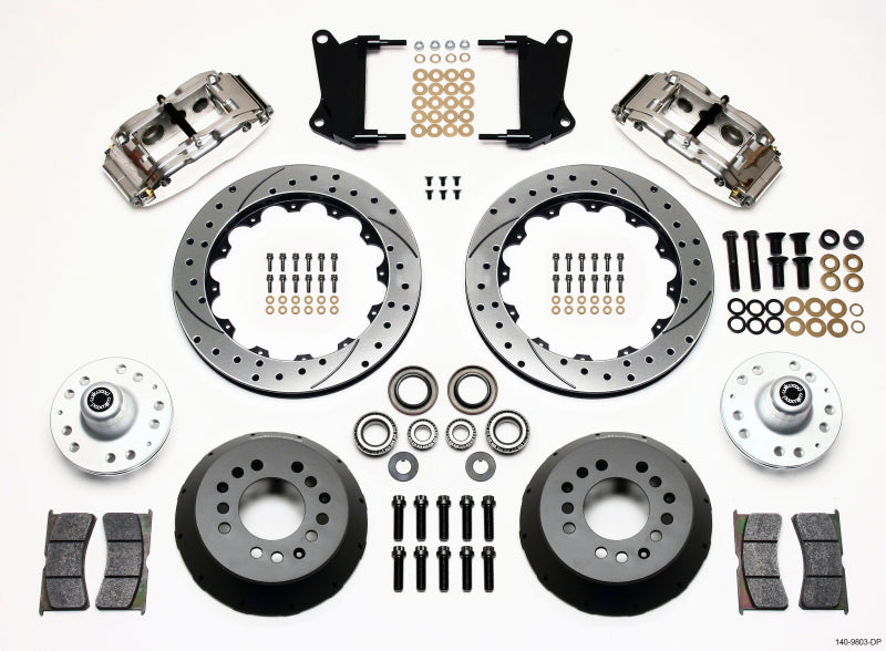 Wilwood Narrow Superlite 6R Front Hub Kit 12.88in Drill Pol 67-69 Camaro 64-72 Nova Chevelle 140-9803-DP
