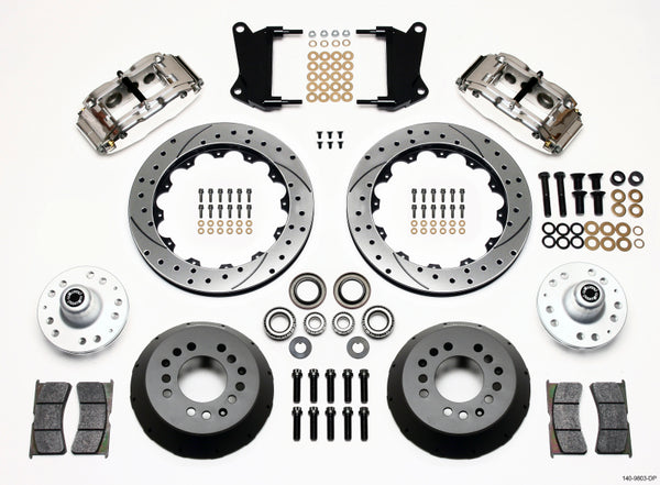 Wilwood Narrow Superlite 6R Front Hub Kit 12.88in Drill Pol 67-69 Camaro 64-72 Nova Chevelle 140-9803-DP