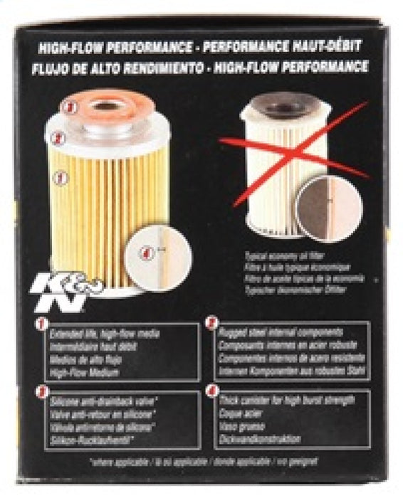 K&N Universal Performance Gold Oil Filter HP-1004