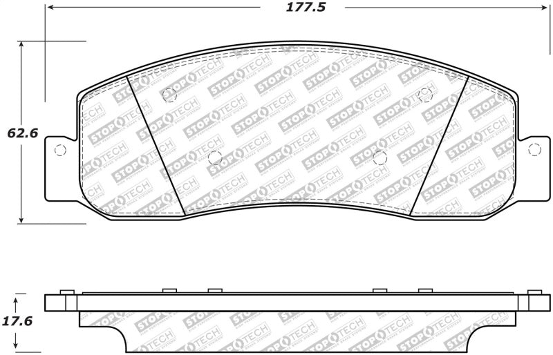 StopTech Street Select Brake Pads Front/Rear 305.1333