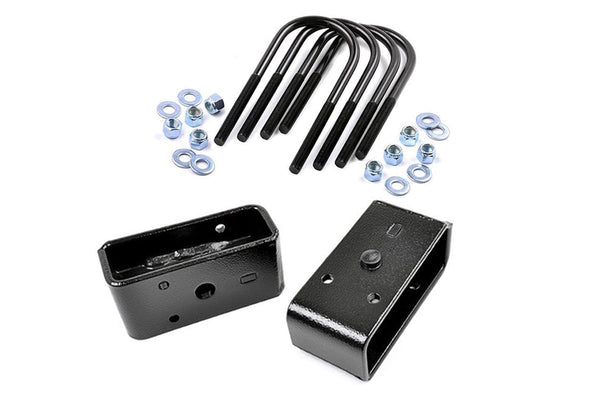 Rough Country 2 Inch Block & U-Bolt Kit Fits Ford F-250 Super Duty 2WD/4WD (11-16) 6582