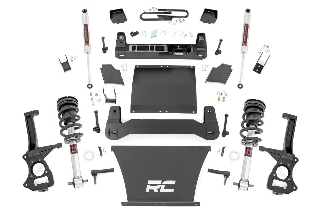 Rough Country 6 Inch Lift Kit Mono Leaf Rear M1 Struts/M1 Chevy Silverado 1500 (22-23) 21640