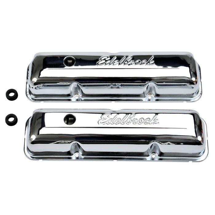 Edelbrock Valve Cover Signature Series Ford 1958-1976 FE V8 Chrome 4462