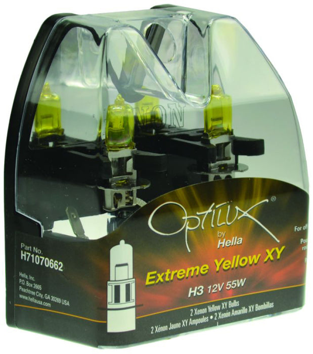 Hella Optilux H3 12V/55W XY Extreme Yellow Bulb H71070662