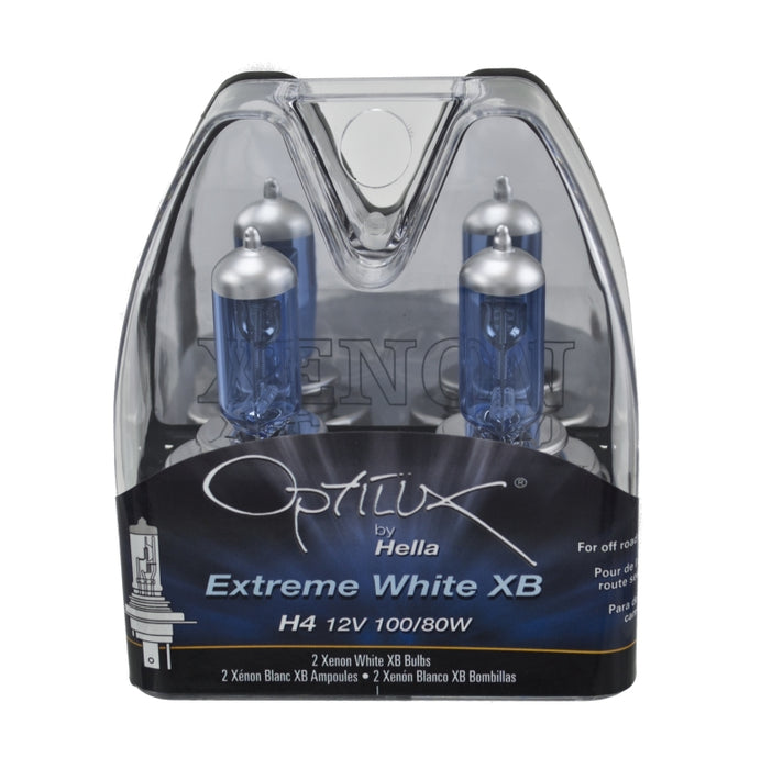 Hella Optilux H4 100/80W Xenon White XB Kit (Pair) H71070201