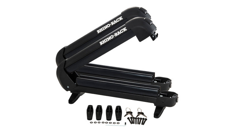 Rhino-Rack Universal Ski/Snowboard Carrier Fits 3 Pairs of Skis or 2 Snowboards Black 573