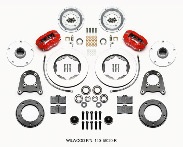 Wilwood Forged Dynalite-M Front Kit 10.75in Red 1950-1955 MG-TD/TF 140-15020-R