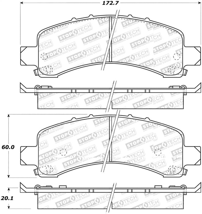 StopTech Street Select Brake Pads 305.0974