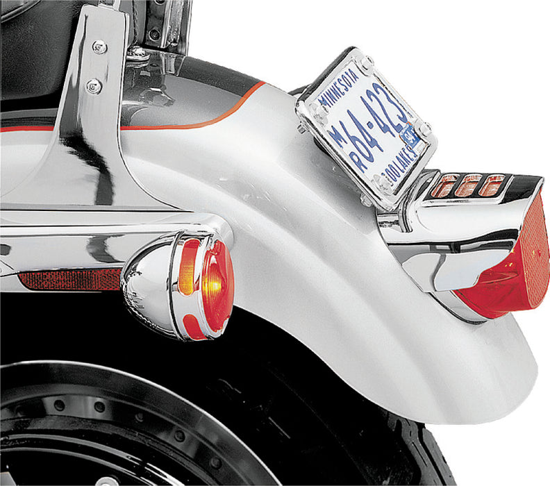 Kuryakyn Tail Lamp Visor With Slots Chrome 8130