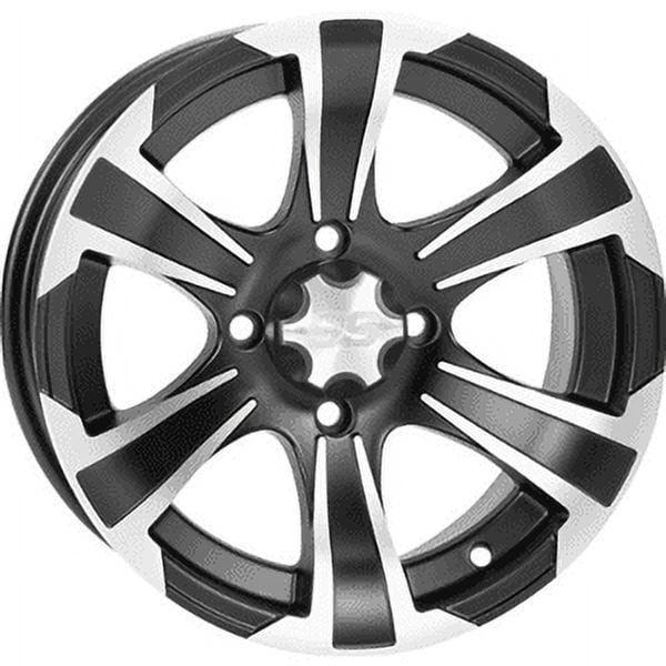 ITP SS 312 14x6 / 4x156 BP / 4+2 Offset Black w/ Machined Wheel 1428448536B