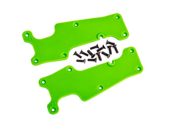 Traxxas 9633G - Front L&R Suspension Arm Covers w/ 2.5x8mm CCS (12) Green