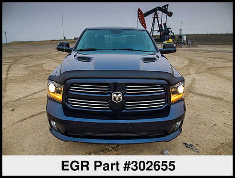 EGR 09-13 Compatible with Dodge Ram Pickup Superguard Hood Shield Matte (302655) 302655