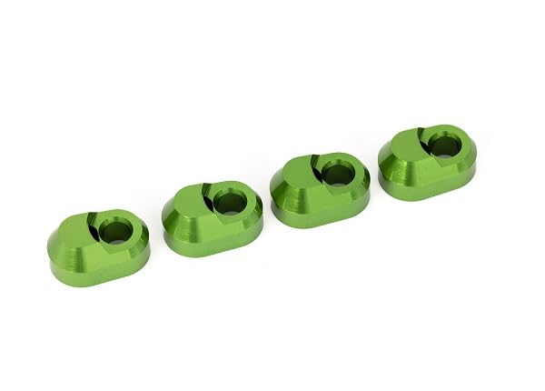 Traxxas 7743-GRN - Aluminum Suspension Pin Retainer Green