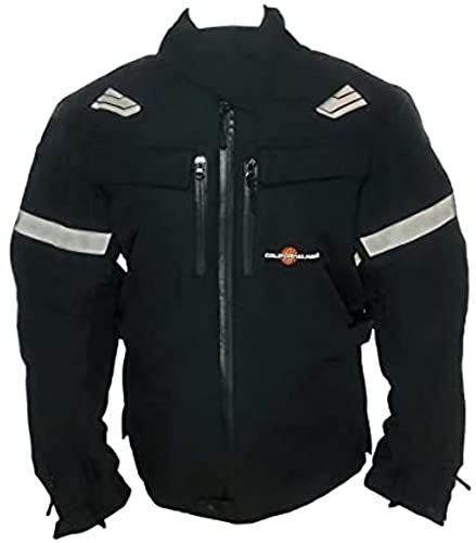 California Heat Streetrider Outer Heated Jacket (Large) (Black)