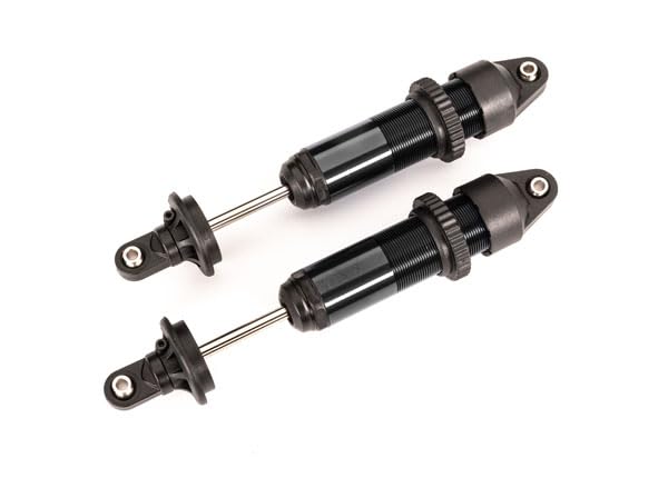 Traxxas 7861A Shocks GTX Medium (Aluminum Black-Anodized) Assembled w/o Springs (2)